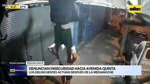 Video: denuncian inseguridad hacia Avenida Quinta - ABC Noticias - ABC Color