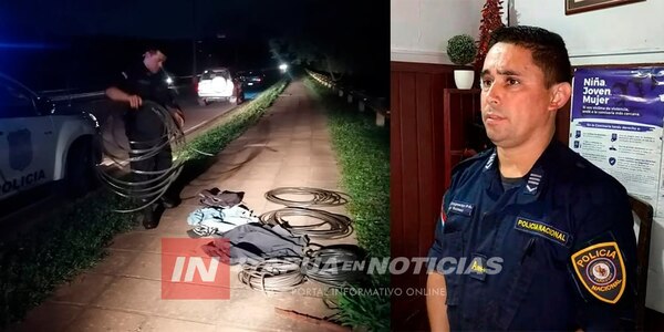APREHENDIERON A LADRÓN DE CABLES EN LA CIUDAD DE ENCARNACIÓN - Itapúa Noticias