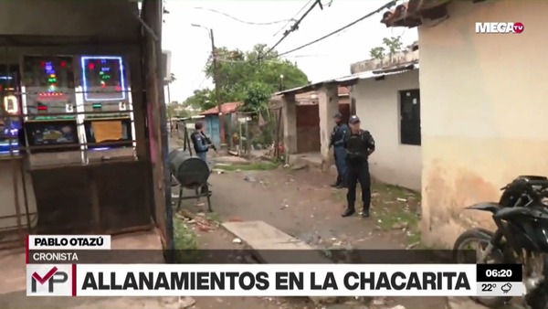 Allanamientos simultáneos en la Chacarita y en PJC, en busca de desbaratar organización dedicada al microtráfico - Megacadena - Diario Digital