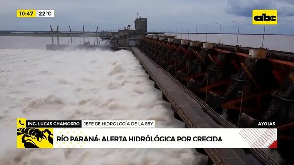 Ayolas: Yacyretá emite alerta hidrológica por crecidas del río Paraná - ABC Noticias - ABC Color
