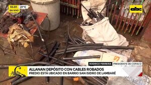 Video: allanan depósito con cables robados - ABC Noticias - ABC Color