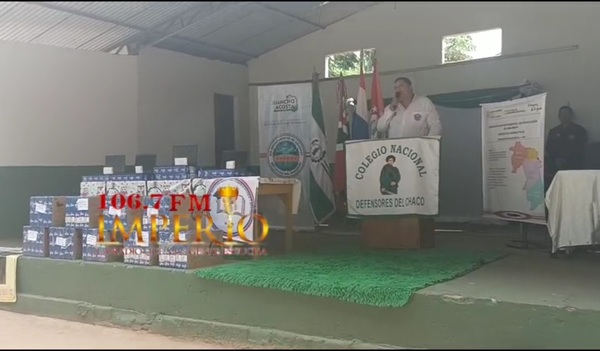 Más 10 escuelas de Amambay son beneficiadas con entrega de notebooks por el gobernador Juancho Acosta - Radio Imperio 106.7 FM