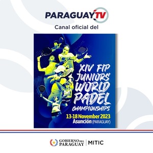 Paraguay TV; canal oficial del Mundial de Pádel Junior Paraguay