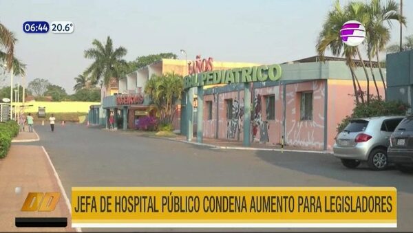 Jefa de hospital público condena aumento para legisladores | Telefuturo