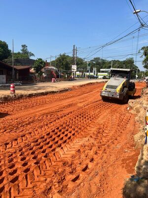 Obras de pavimentación de la Costanera Sur tienen 85% de avance