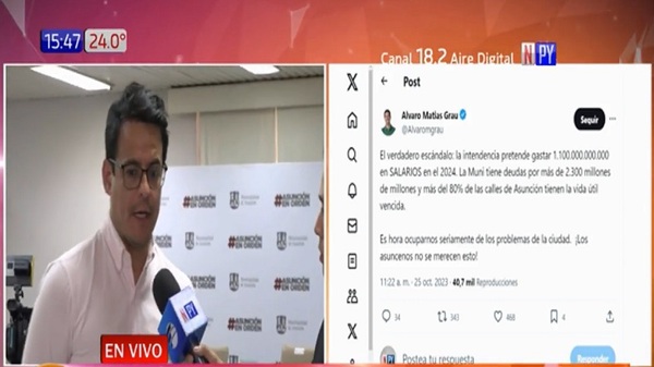 Municipalidad de Asunción prevé aumento de más de un billón de guaraníes para salarios - Noticias Paraguay