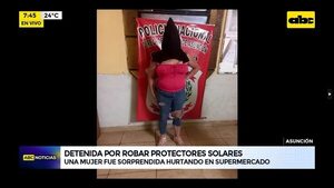 Video: Detenida por robar protectores solares  - ABC Noticias - ABC Color