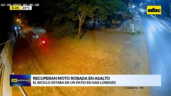 Video: Recuperan moto robada en asalto - ABC Noticias - ABC Color
