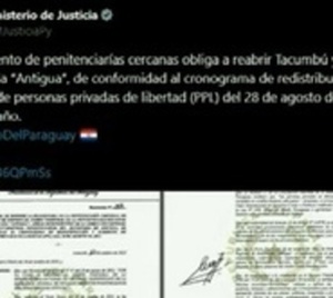 Ministerio de Justicia reabrirá la cárcel de Tacumbú - Paraguay.com
