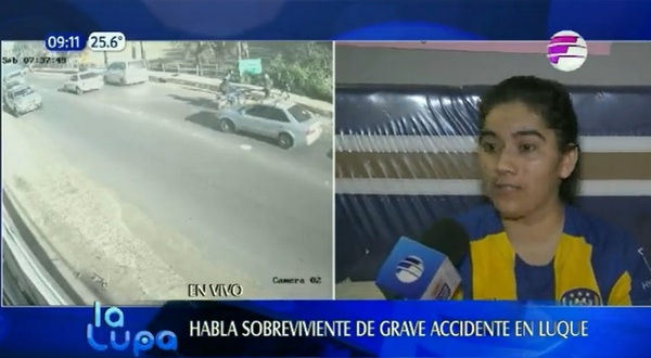 Habló la sobreviviente de grave accidente en Luque: "Es un milagro que yo esté acá" - Noticias Paraguay