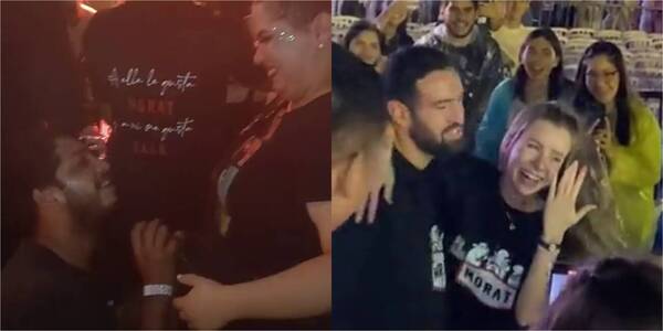 ¡Oky el amor! Parejas se comprometieron en pleno show de Morat