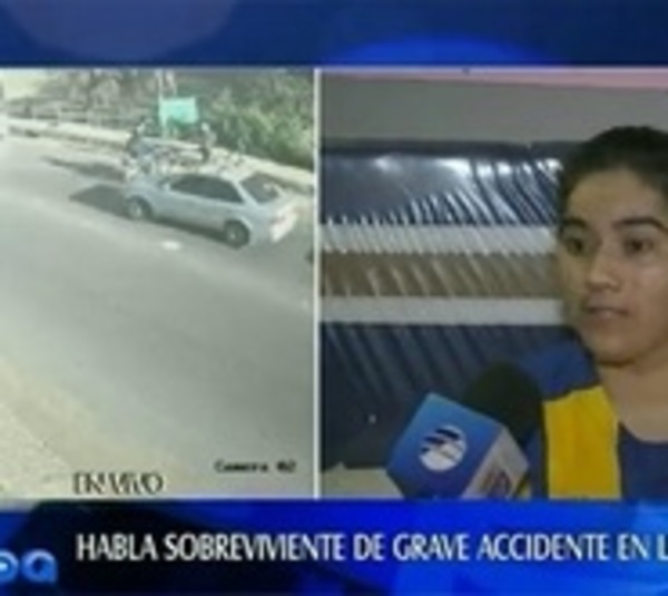 Habló la sobreviviente de accidente en Luque: "Es un milagro esté acá" - Paraguay.com