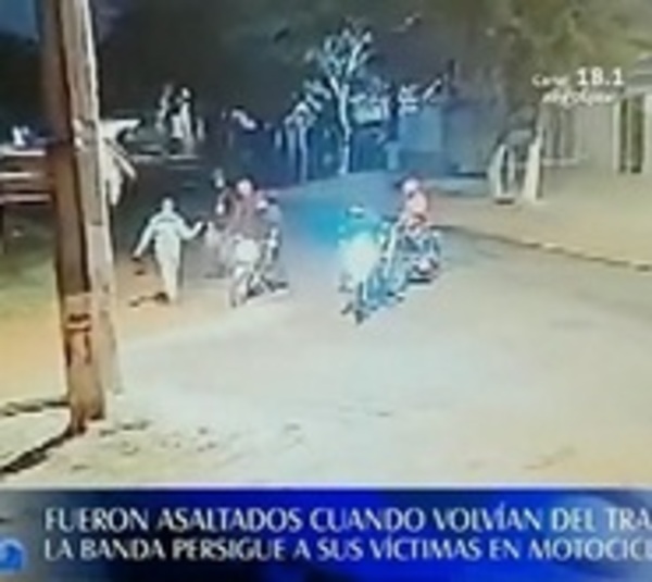 Persiguieron a albañiles y les robaron la motocicleta - Paraguay.com