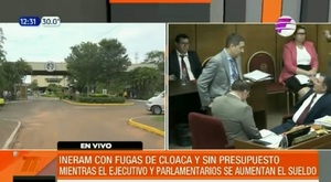 Ineram registra fugas de cloaca y está sin presupuesto, mientras políticos se "autoaumentan" - Noticias Paraguay
