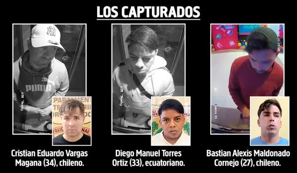 Asaltacajeros canjearon en Paraguay dólares manchados robados en Chile - Policiales - ABC Color