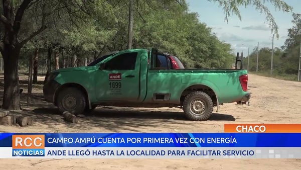 Comunidad Campo Ampú del Chaco cuenta por primera vez con servicio de energía eléctrica