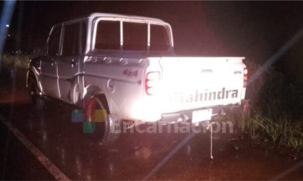 Tirotean una camioneta en Itapúa