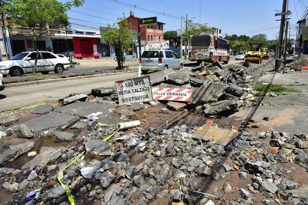 Avenida Fernando de la Mora: Obras parecen abandonadas y son totalmente inseguras - Nacionales - ABC Color