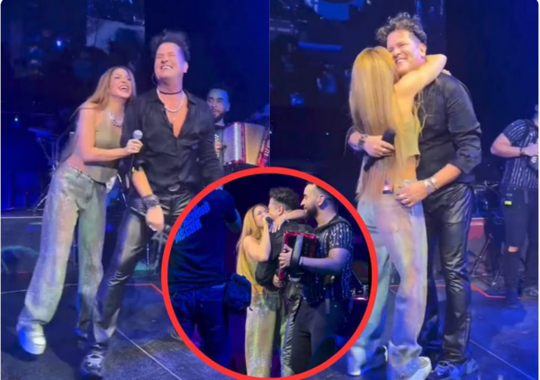 (VIDEO). Shakira sorprende a Carlos Vives en su concierto y juntos cantan “La Bicicleta” pero evita nombrar a su ex