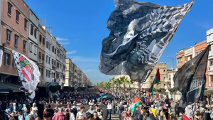 Miles de personas piden en Casablanca romper lazos con Israel tras el "genocidio" en Gaza