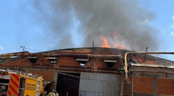 Fábrica de pisos de parquet fue consumida por un incendio en Limpio