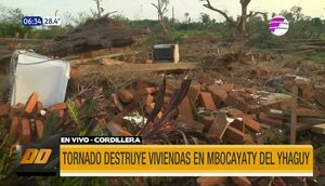 Tornado dejó una fallecida en Mbocayaty del Yhaguy | Telefuturo