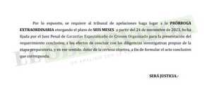 Fiscal pide seis meses más para investigar a Erico Galeano