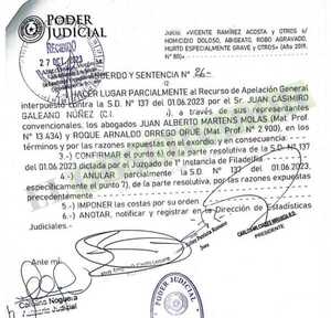 Caso Taguató: Cámara ratifica condena a veterinario por abigeato