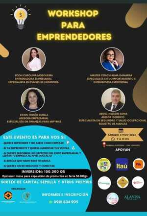 Workshop y Expo Feria para Emprendedores y Mipymes, en San Lorenzo » San Lorenzo PY