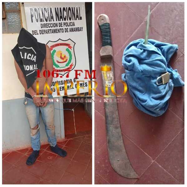 Vecinos retienen a asaltante machetero en la fracción Mangal - Radio Imperio 106.7 FM