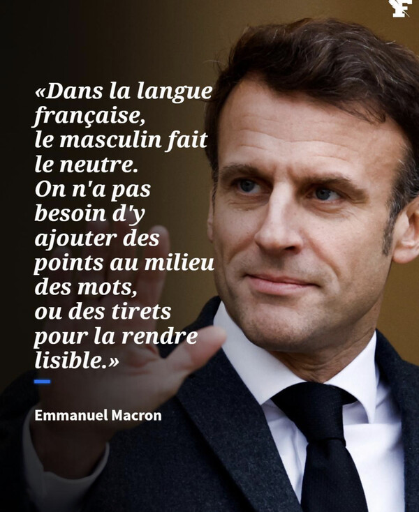 Macron criticó duramente el "lenguaje inclusivo" - El Trueno