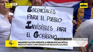 Video: médicos piden cumplimiento de reajuste salarial  - ABC Noticias - ABC Color