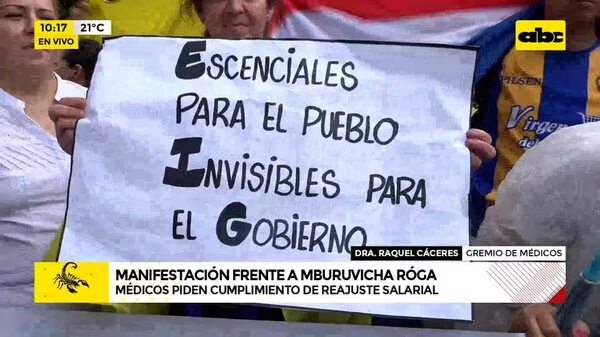 Video: médicos piden cumplimiento de reajuste salarial - ABC Noticias - ABC Color