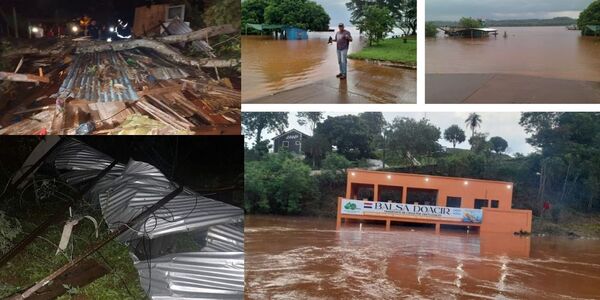 SEN REPORTA 5.000 FAMILIAS AFECTADAS POR TEMPORAL Y COORDINA ASISTENCIA EN 29 MUNICIPIOS - Itapúa Noticias
