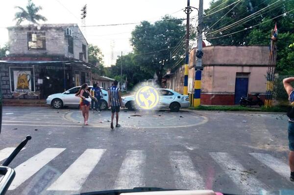 Vandalismo en Luque ante tibia reacción policial •