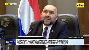 Video: Orlando Arévalo, el abogado nº 001 en su universidad  - ABC Noticias - ABC Color
