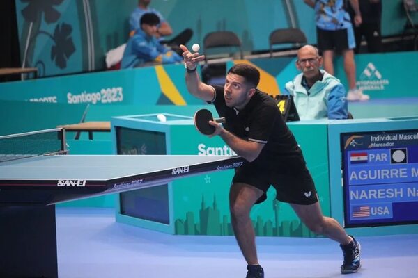 Marcelo Aguirre avanza a octavos en el tenis de mesa en Santiago 2023 - Polideportivo - ABC Color