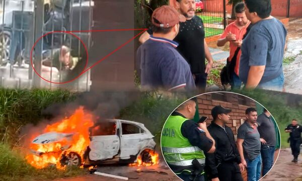 Asaltantes interceptan a tesorero del Casino Acaray, se apoderan de G. 320 millones e incendian automóvil – Diario TNPRESS