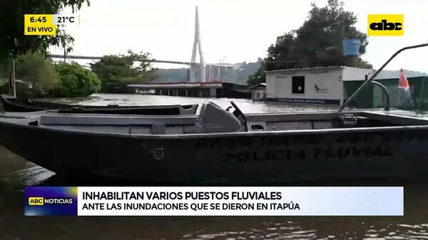 Video: Inhabilitan varios puestos fluviales - ABC Noticias - ABC Color