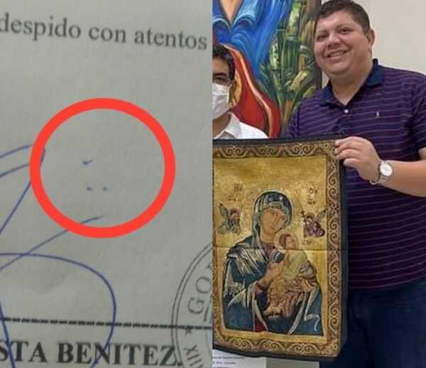 Juancho Acosta, pidió votos como Católico, pero ahora ya firma como "Masón"