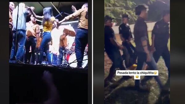 Se pasó de tragos en farra, subió al escenario y atacó a músicos