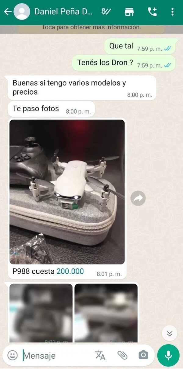 Estafan utilizando las redes sociales y envían a clientes a un negocio en Nueva Londres - Policiales - ABC Color