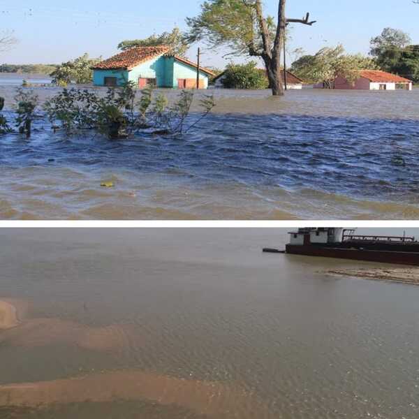 Mientras el Paraná sube "inmensamente" el Paraguay baja "preocupantemente" - Portal Digital Cáritas Universidad Católica