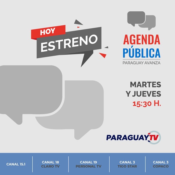 “Public Agenda” by Paraguay TV, a new informative service of the State’s organisms - .::Agencia IP::.