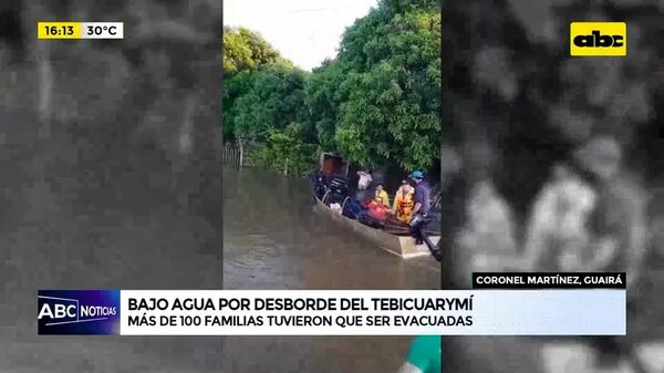 Video: bajo agua por desborde del Tebicuarymí - ABC Noticias - ABC Color