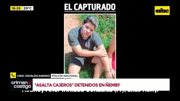 Video: ‘’Asalta cajeros’' detenidos en Ñemby - Crimen y castigo - ABC Color