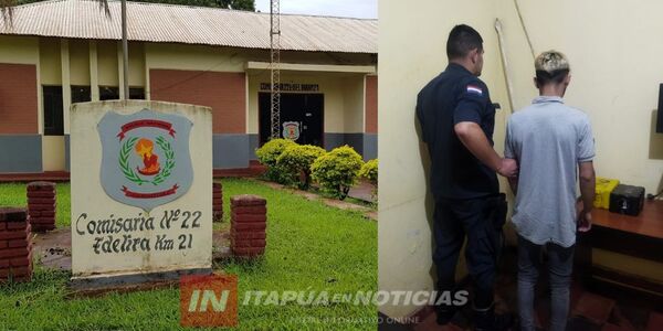 APREHENDIERON A UN SUJETO Y RECUPERARON OBJETOS HURTADOS EN EDELIRA - Itapúa Noticias