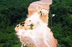 Un espectáculo impresionante en los Saltos del Monday tras intensas lluvias - La Clave