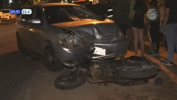 Motociclista muere en violento accidente de tránsito en Luque