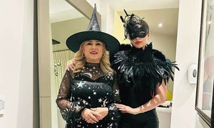 Así fue la noche de Halloween de Nadia Ferreira y su madre
